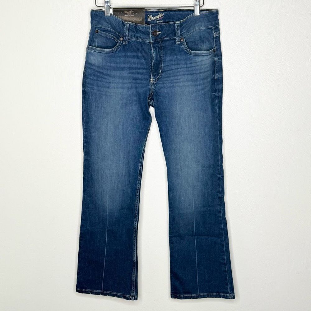 Wrangler Retro Mae Mid Rise Medium Wash Bootcut Jeans - Women’s 31/30 US 11 - Picture 2 of 11